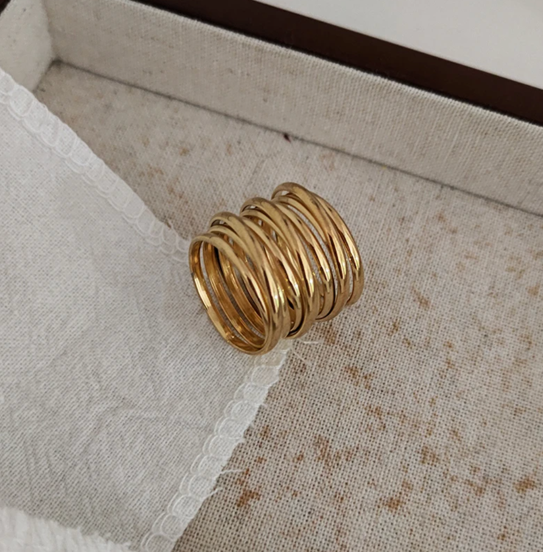 18 Karat Gold Plated ring Roman