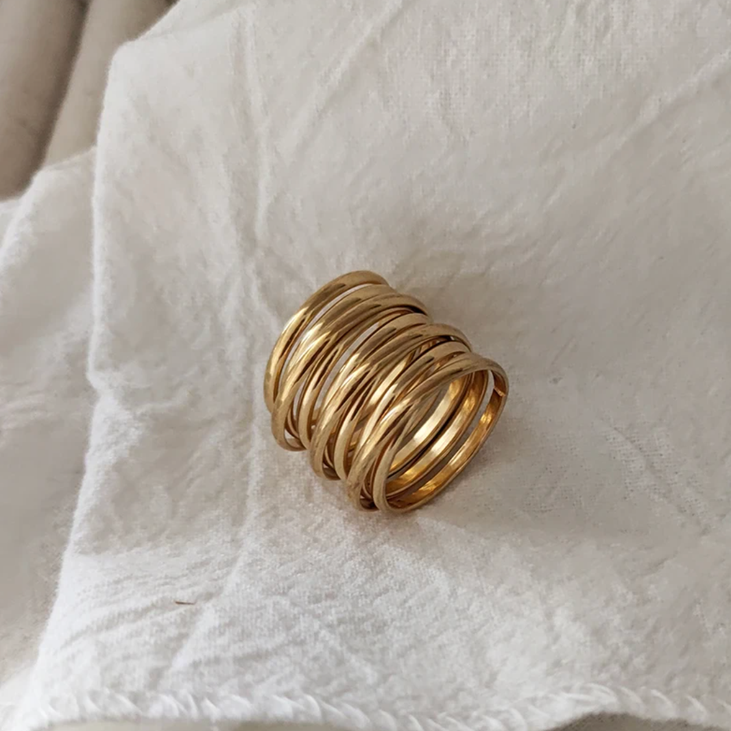 18 Karat Gold Plated ring Roman