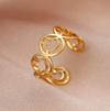 18 Karat Gold Plated ring eternal smile