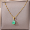 18 Karat Gold Plated necklace with aventurine zodiac stone