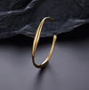 18 Karat Gold Plated Bracelet in solid branch form