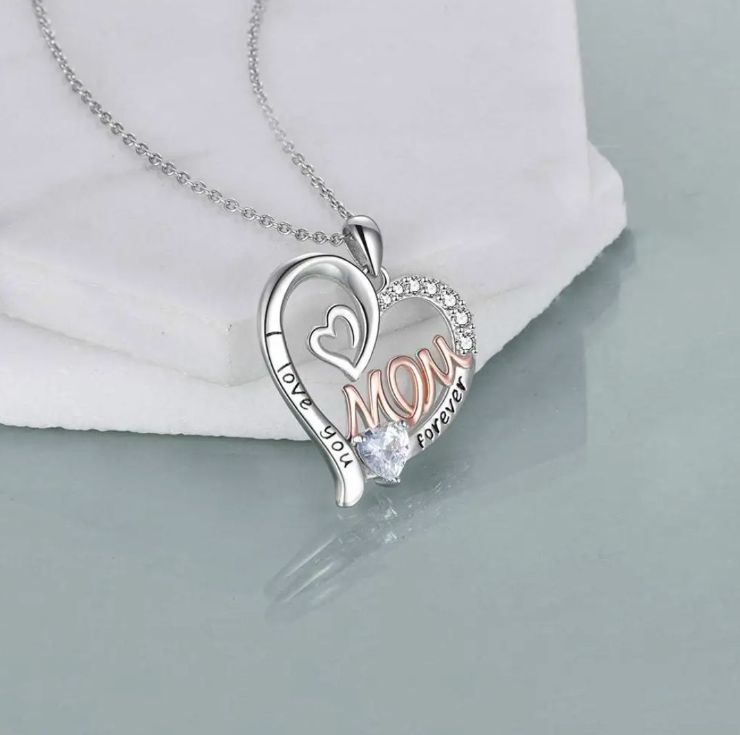 Unconditional love necklace in sterling silver 925